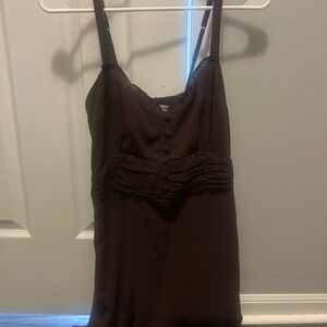 Abercrombie & Fitch Brown Midi Dress